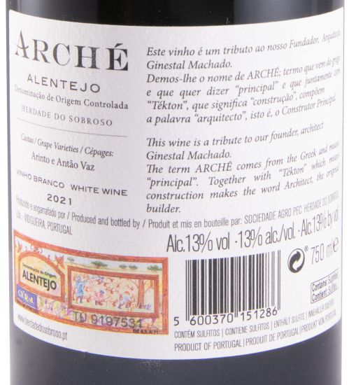 2021 Herdade do Sobroso Arché white