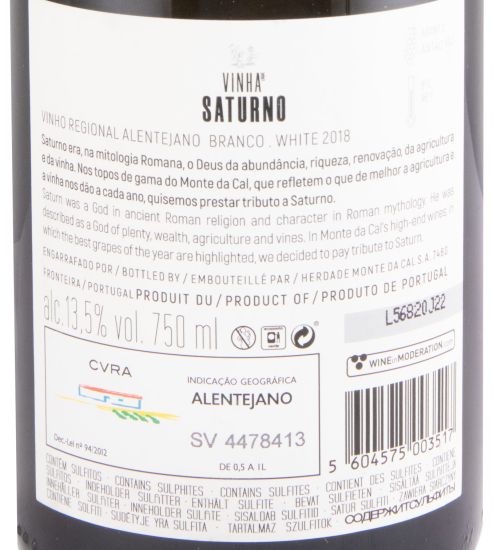 2018 Vinha de Saturno Arinto & Antão Vaz white