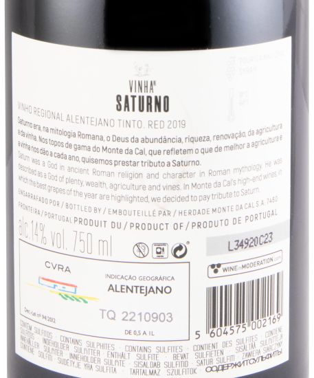 2019 Vinha de Saturno Touriga Nacional & Syrah tinto