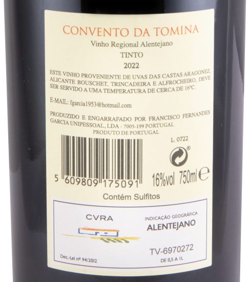 2022 Convento da Tomina red