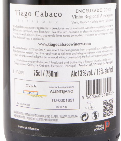 2022 Tiago Cabaço Encruzado white