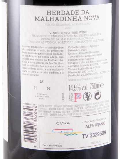 2021 Malhadinha red
