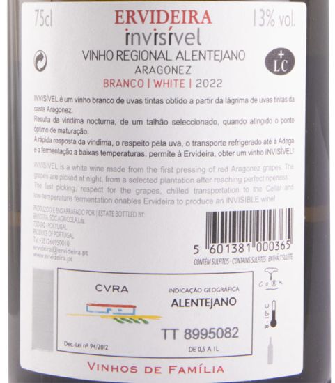 2022 Invisível Aragonez branco