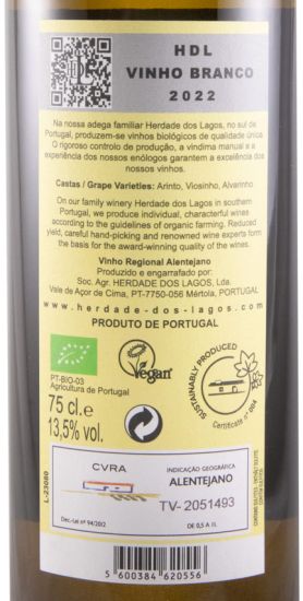 2022 Herdade dos Lagos HDL organic white