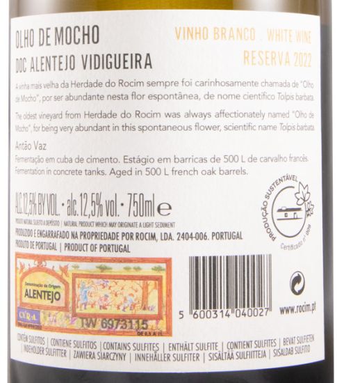 2022 Herdade do Rocim Olho de Mocho Reserva white
