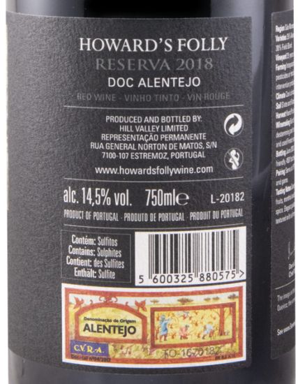 2018 Howard's Folly Reserva tinto