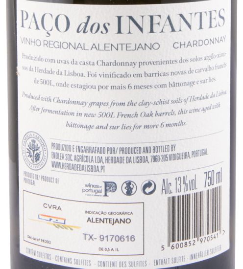 2022 Herdade da Lisboa Paço dos Infantes Chardonnay branco
