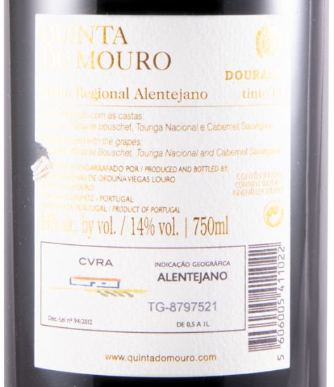 2018 Quinta do Mouro red (golden label)