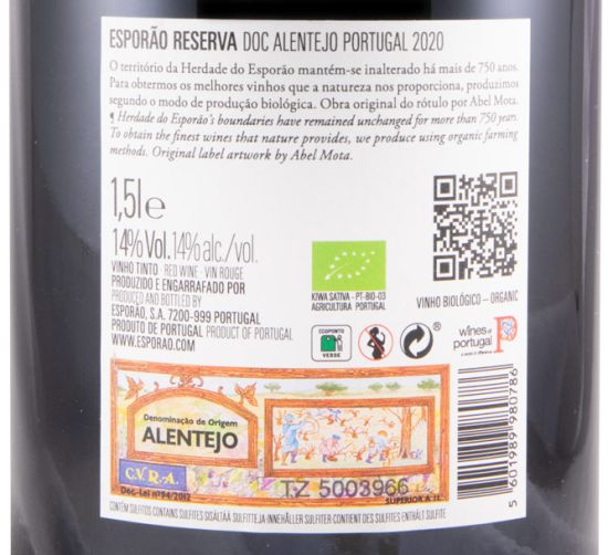 2020 Esporão Reserva organic red 1.5L