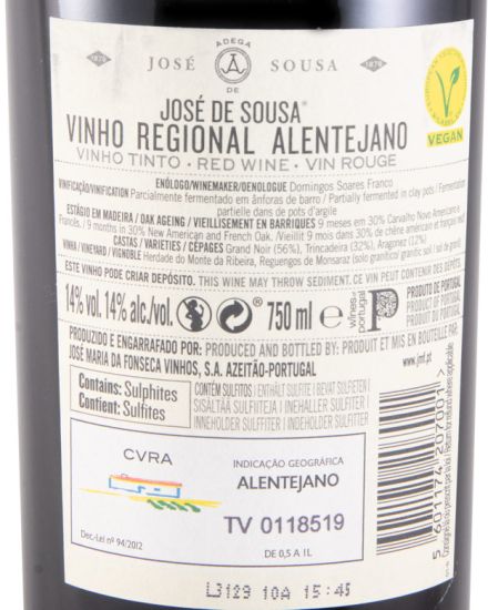 2020 José Maria da Fonseca José de Sousa tinto