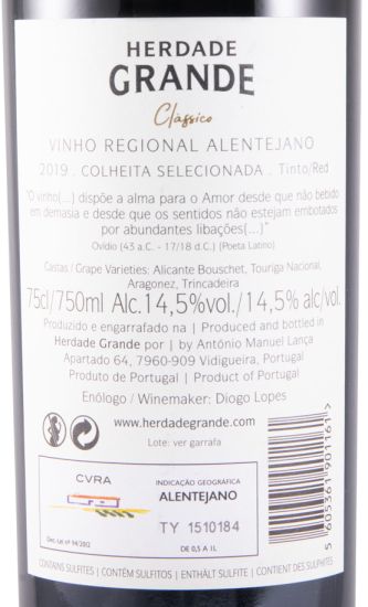 2019 Herdade Grande tinto