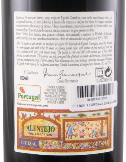 2004 Esporão Garrafeira Private Selection tinto