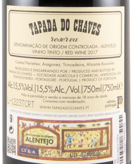 2017 Tapada do Chaves Reserva red