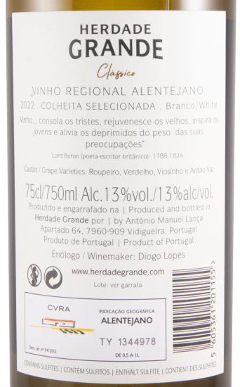 2022 Herdade Grande white