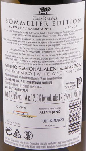 2022 Casa Relvas Sommelier Edition branco
