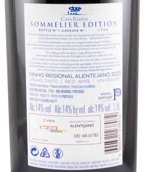 2021 Casa Relvas Sommelier Edition red 1.5L