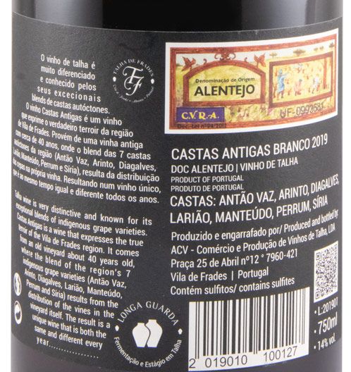 2019 Talha de Frades Castas Antigas branco