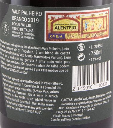 2019 Talha de Frades Vale Palheiro white