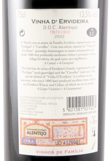 2022 Vinha D'Ervideira red