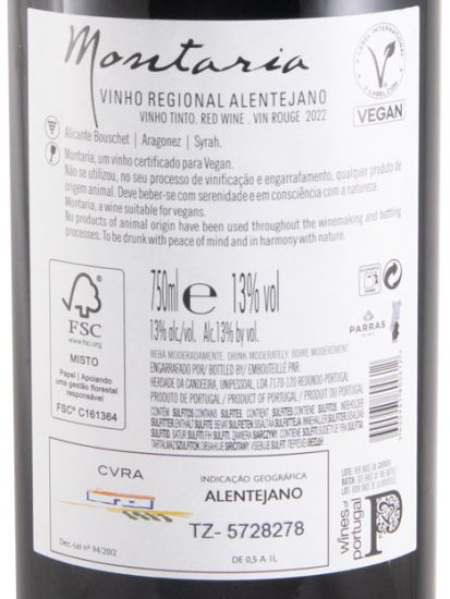 2022 Herdade da Candeeira Montaria Vegan tinto