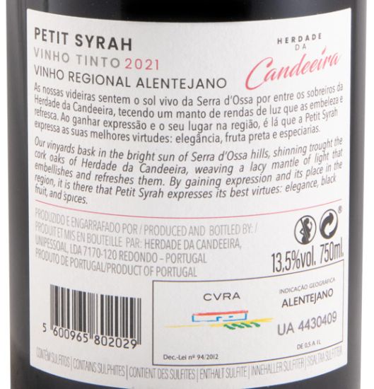 2021 Herdade da Candeeira Petit Syrah tinto
