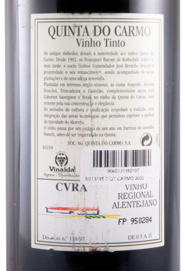 2002 Quinta do Carmo red