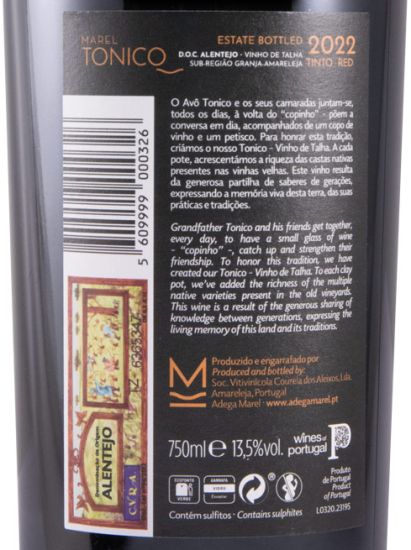 2022 Tonico Vinho de Talha tinto