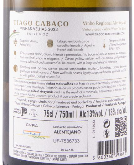 2023 Tiago Cabaço Vinhas Velhas white