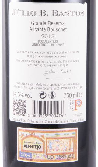 2018 Júlio B. Bastos Alicante Bouschet tinto