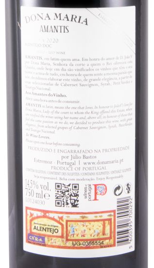 2020 Júlio Bastos Dona Maria Amantis Reserva tinto