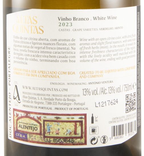 2022 Altas Quintas Colheita white