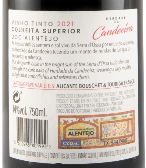 2021 Herdade da Candeeira Superior tinto