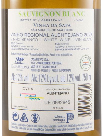 2023 Casa Relvas Vinha da Safa Sauvignon Blanc branco