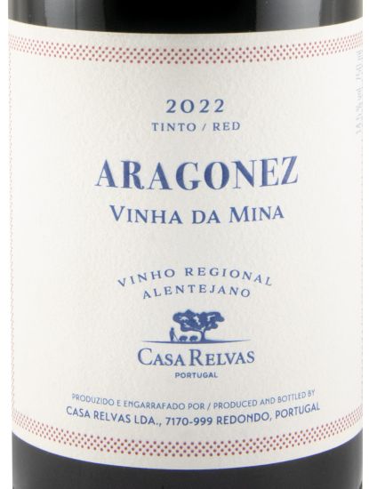 2022 Casa Relvas Vinha da Mina Aragonez tinto