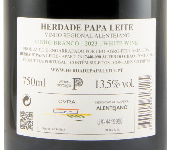 2023 Herdade Papa Leite Pacto do Diabo branco