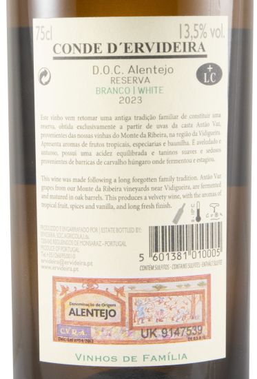 2023 Conde D'Ervideira Reserva white
