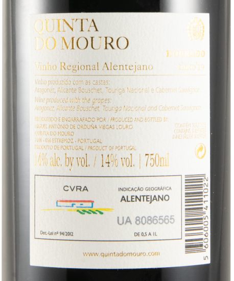 2019 Quinta do Mouro red (golden label)