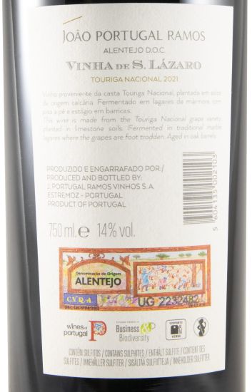 2021 João Portugal Ramos Vinha de S. Lázaro Touriga Nacional tinto