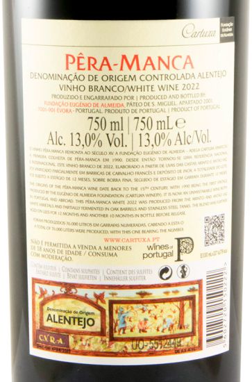 2022 Pêra-Manca white