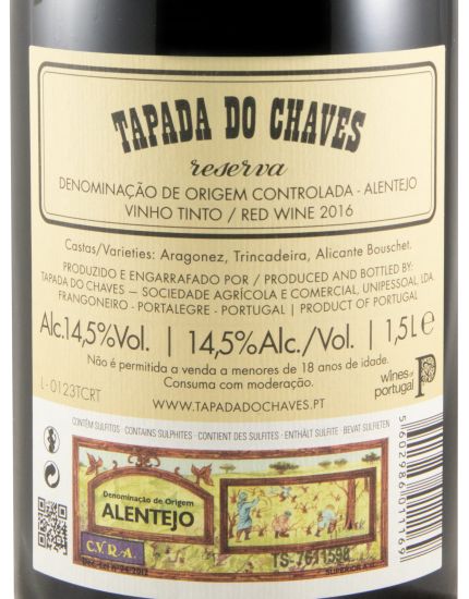 2016 Tapada do Chaves Reserva red 1.5L