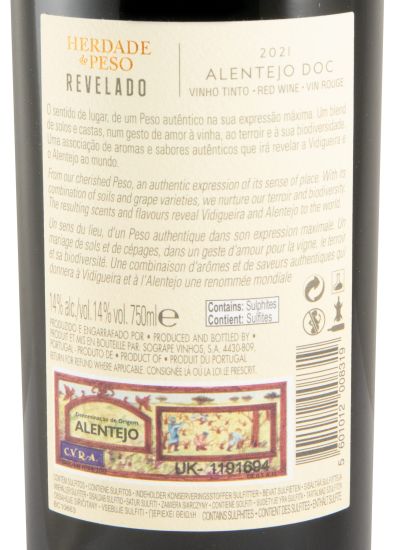 2021 Herdade do Peso Revelado red