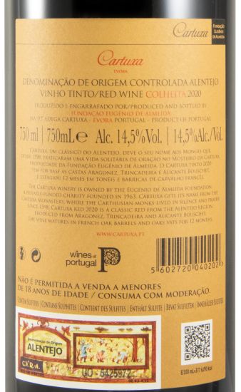 2020 Cartuxa tinto (estojo em cartão)