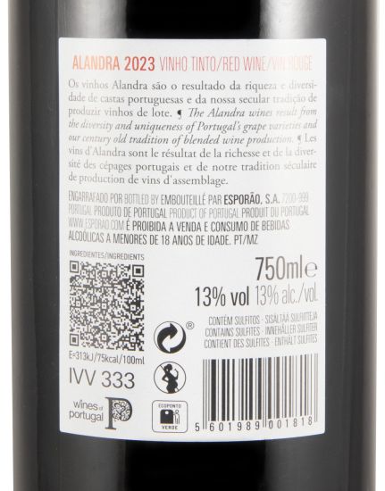 2023 Esporão Alandra red