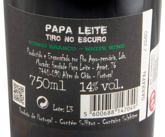 Herdade Papa Leite Tiro no Escuro branco