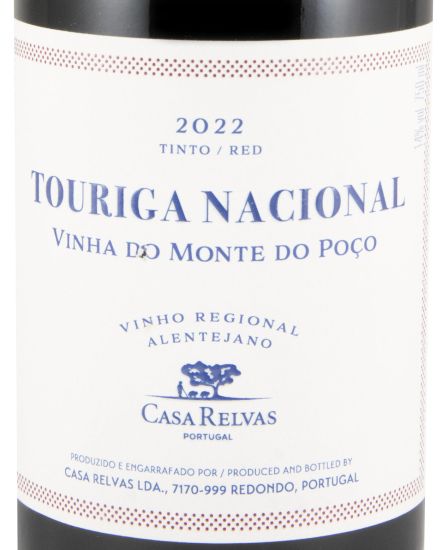 2022 Casa Relvas Vinha do Monte do Poço Touriga Nacional red