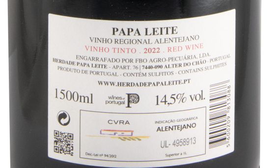 2022 Herdade Papa Leite Pacto do Diabo red 1.5L