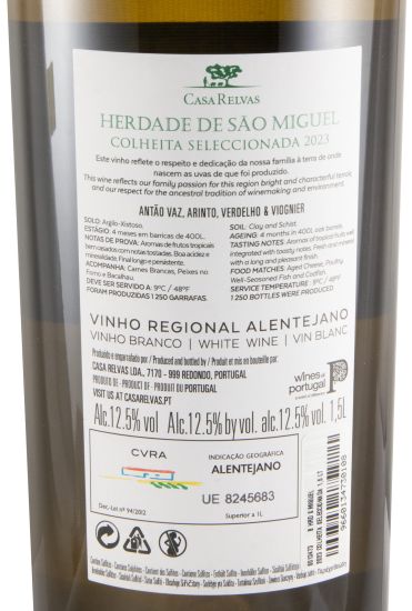 2023 Herdade de São Miguel Colheita Seleccionada branco 1,5L