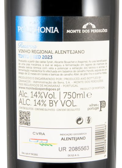 2023 Poliphonia Reserva tinto