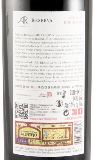 2022 Adega de Redondo AR Reserva tinto