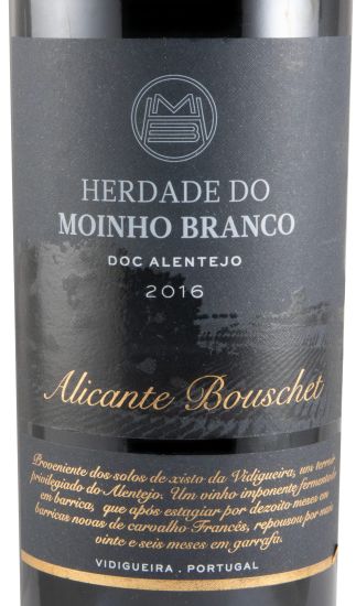 2016 Herdade do Moinho white Alicante Bouschet red
